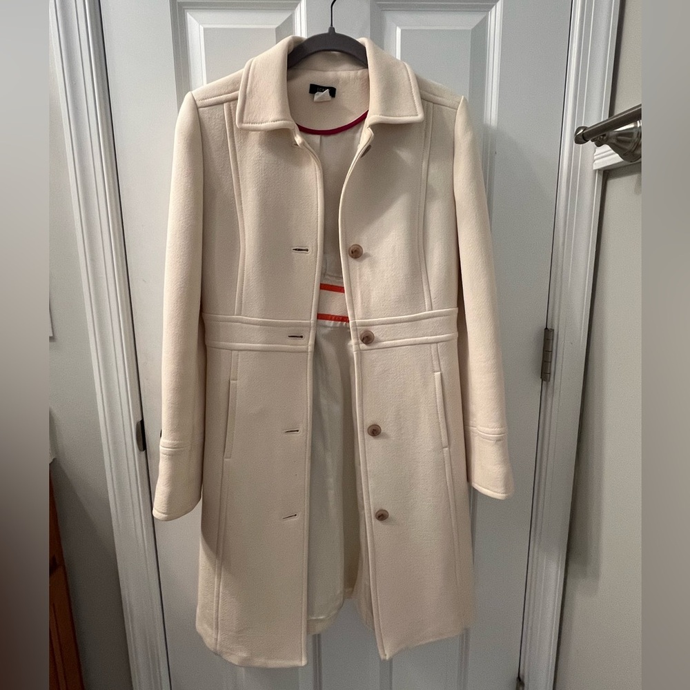 J. Crew Cream Winter Coat for Women